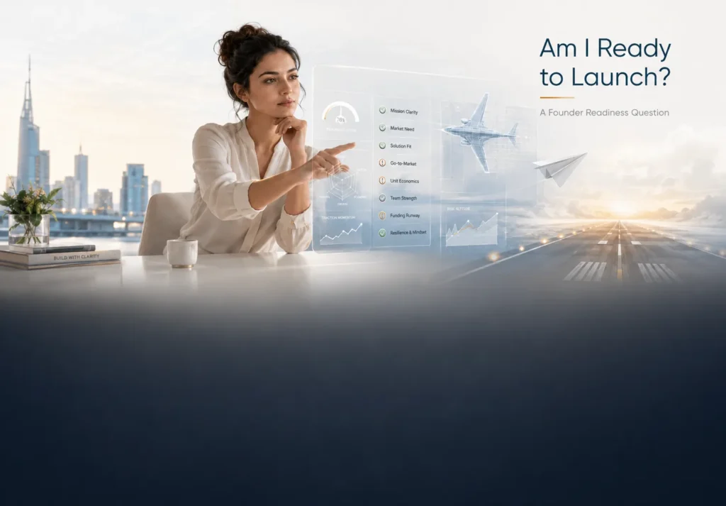 A founder contemplating the question: How do I know if I'm ready to launch my startup?