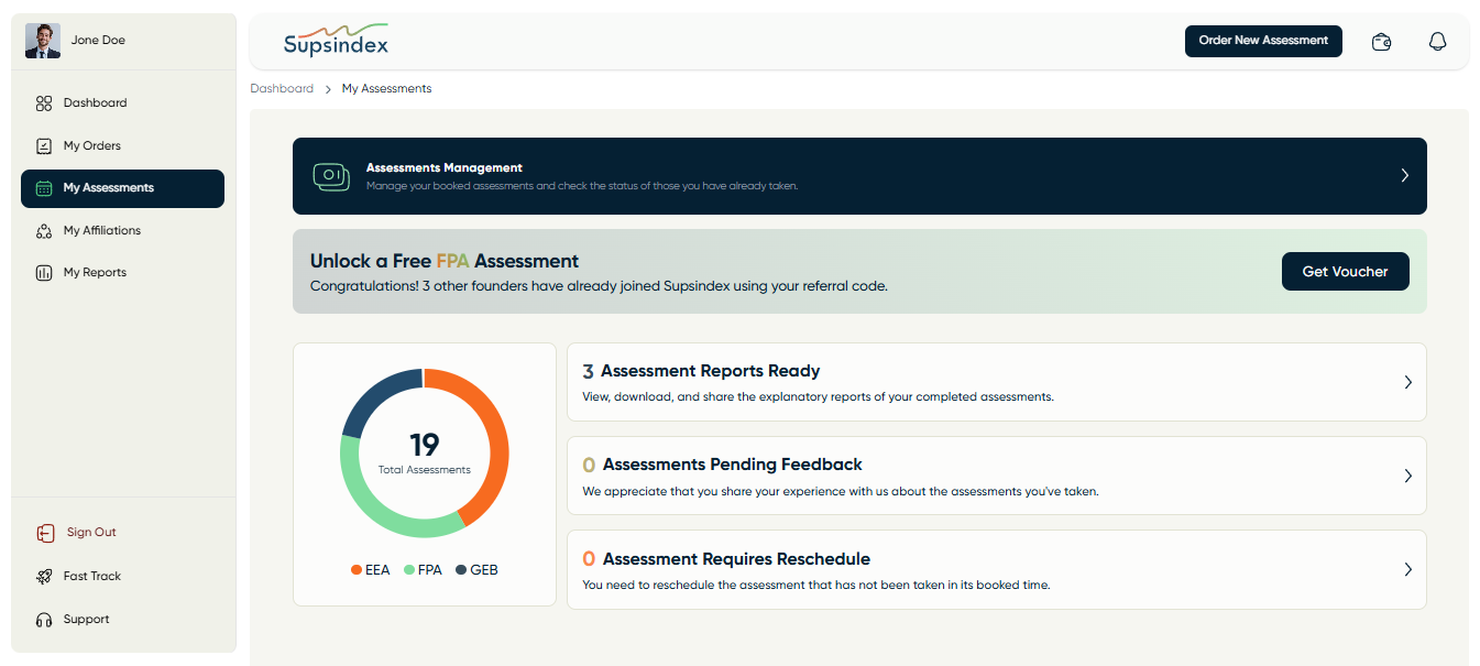 My Assessments